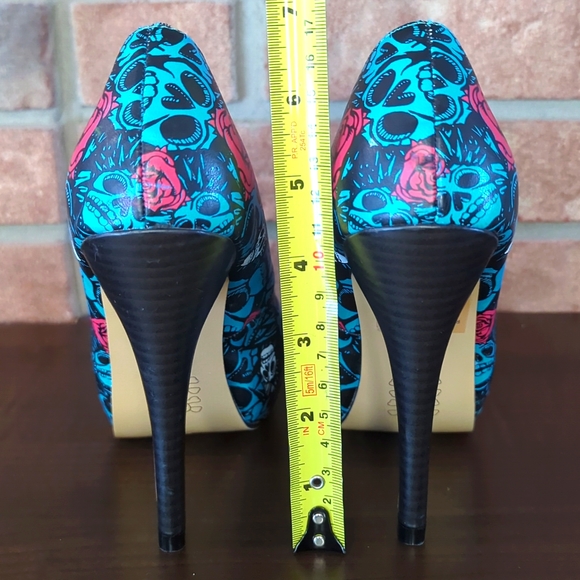 Iron Fist Muerte Punk 4" Peep Toe Heels US5/36 - Picture 9 of 14